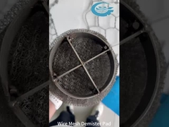 304 SS Mesh Demister Pad Eliminación de niebla duradera para sistemas químicos de gas de aceite
