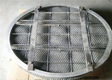 Lightweight Wire Mesh Demister Pad High Collection Efficiency For Chemical Tower