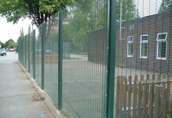 Powder Coated / Hot Dip Galvanized 358 Mesh Fence For Stadium