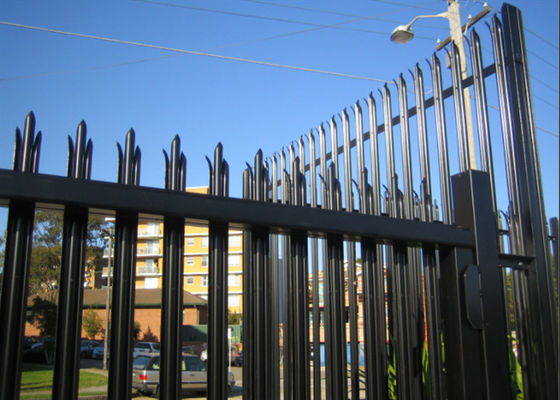 Palizada de acero monopunto Q235 de Europa que cerca la altura de los 2.0m para residencial