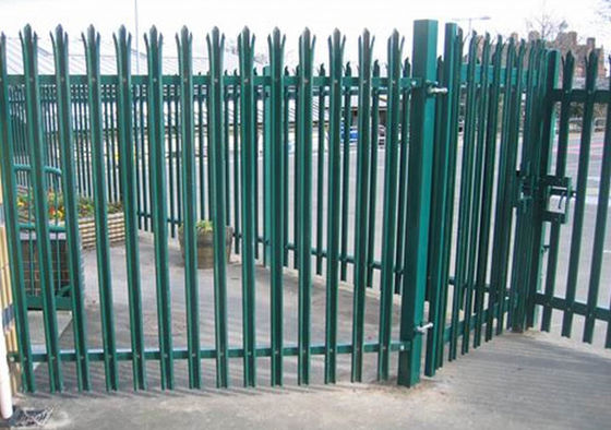 Valla de Palisade de Acero de 40mm X 40mm para Jardín, Seguridad Residencial, 2.4m
