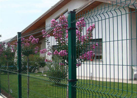 1230m m 3D curvaron la cerca Panel BRC Mesh Fencing For School del triángulo a prueba de herrumbre