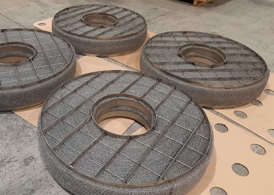 Oem Mesh de alambre Demister Pad Separación de gases líquidos Producción farmacéutica