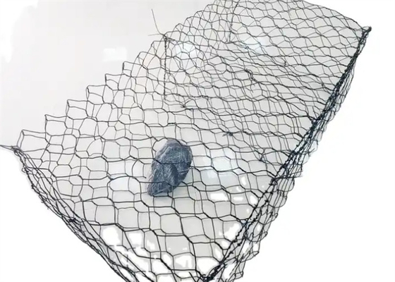 Alta resistencia 100x120mm de malla de alambre de gabión de acero bajo carbono