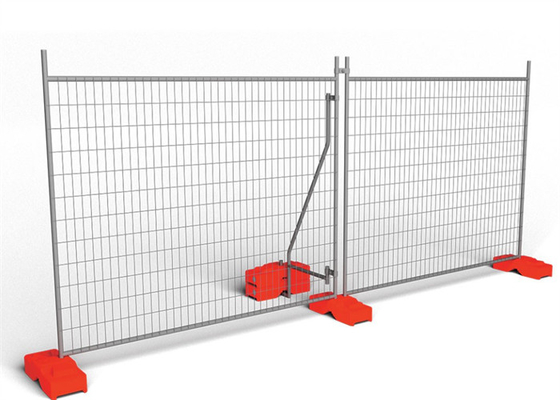 2.5 mm de diámetro de alambre galvanizado soldado cerca temporal para obras de construcción