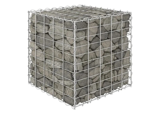 Caja de protección contra inundaciones de gabión galvanizada / recubierta en polvo 2*1*1m