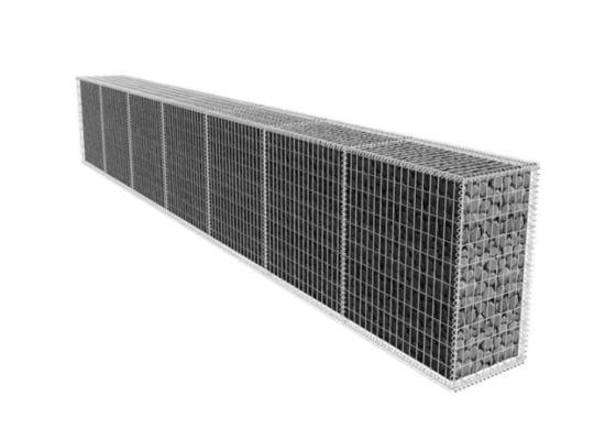 Cables de hierro de caja de gabión revestido con PVC para protección contra inundaciones 80*100mm*2.8mm