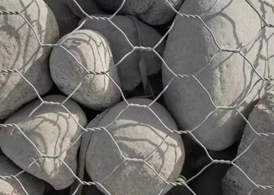 Cajas de piedra de gabión / gavión hexagonal para inundaciones