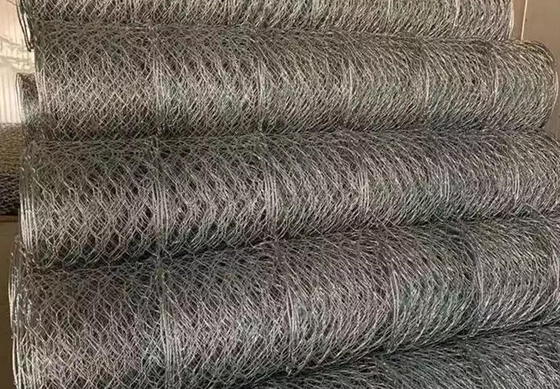 Cestas de gabión de alambre Galfan para prevenir la ruptura de rocas 80*100 mm