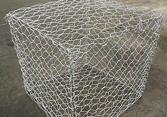Cestas de gabión galvanizadas de acero con bajo contenido de carbono para la protección del agua y del suelo