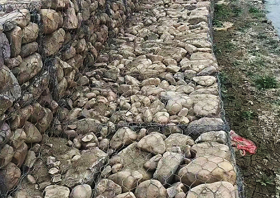 Cajillas de piedra de gabión gabanizada para prevenir la ruptura de rocas 2*1*1m