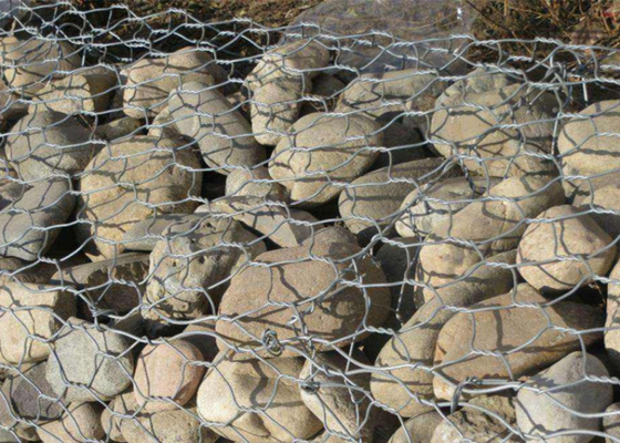 Cuadro agujero caluroso sumergido galvanizado Gabion cesta para el puerto de Xingang carga y transporte