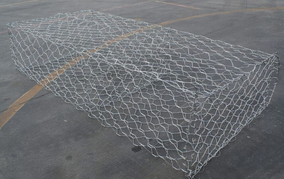 Excelente Durabilidad Caja de gabión recubierta de zinc para la pared de contención de control de inundaciones