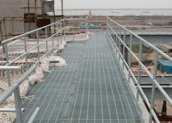 Acero inoxidable de trabajo pesado de pasarela antideslizante