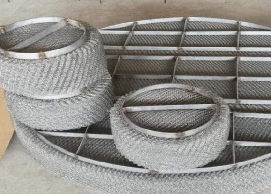 Pad Demister de malla de alambre de acero inoxidable para la separación de gases líquidos