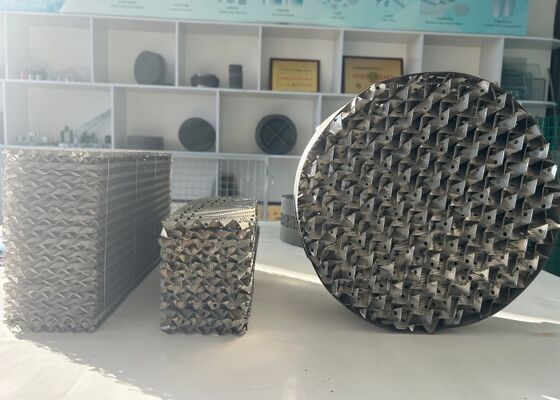 SS316l Envases estructurados para columna de rectificación química con transferencia de masa
