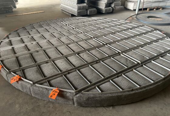 SS304 malla de alambre Demister Pad diámetro 500 mm para reducir las gotas de líquido de gas