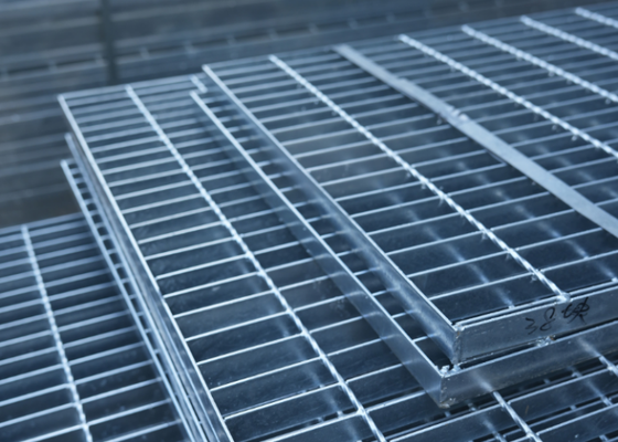 Rejilla de acero industrial galvanizada, rejilla de barras para plataforma industrial