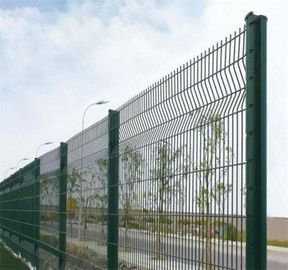 Color modificado para requisitos particulares decorativo de la alta seguridad del panel de la cerca del triángulo de la malla de alambre