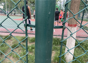 Malla temporal del diamante revestido de la alambrada del PVC que cerca 4.0m m para el límite