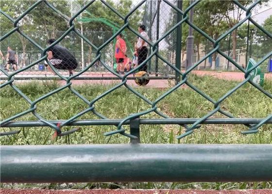 Malla rápida revestida 4.0m m de cercado temporales del PVC del verde del ISO 60x60m m para el jardín