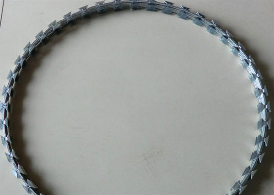 El Pvc del alambre de púas de la bobina de la maquinilla de afeitar Bto-22 cubrió el diámetro de 500m m para la casa privada