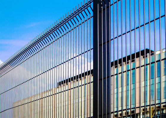 Vu claro 358 Mesh Security Fencing Green Coated soldado con autógena/el 1.2*2.5m galvanizado