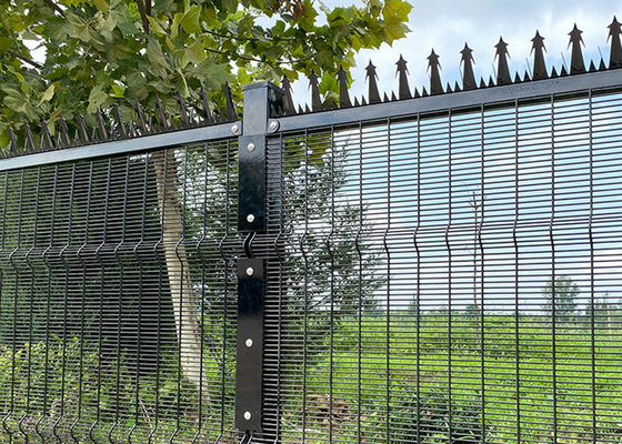 el alambre 358 Mesh Fence Galvanized Clear View de 4.0m m anti/cortó el poste cuadrado de 60*60*3.0m m